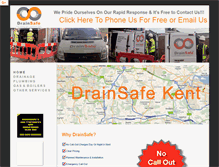 Tablet Screenshot of kent.drainsafe.co.uk